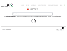 Tablet Screenshot of bioweb.pasteur.fr