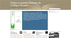 Desktop Screenshot of collegecevenol.pasteur.ch