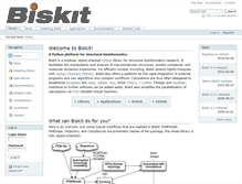 Tablet Screenshot of biskit.pasteur.fr