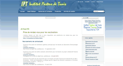 Desktop Screenshot of pasteur.tn